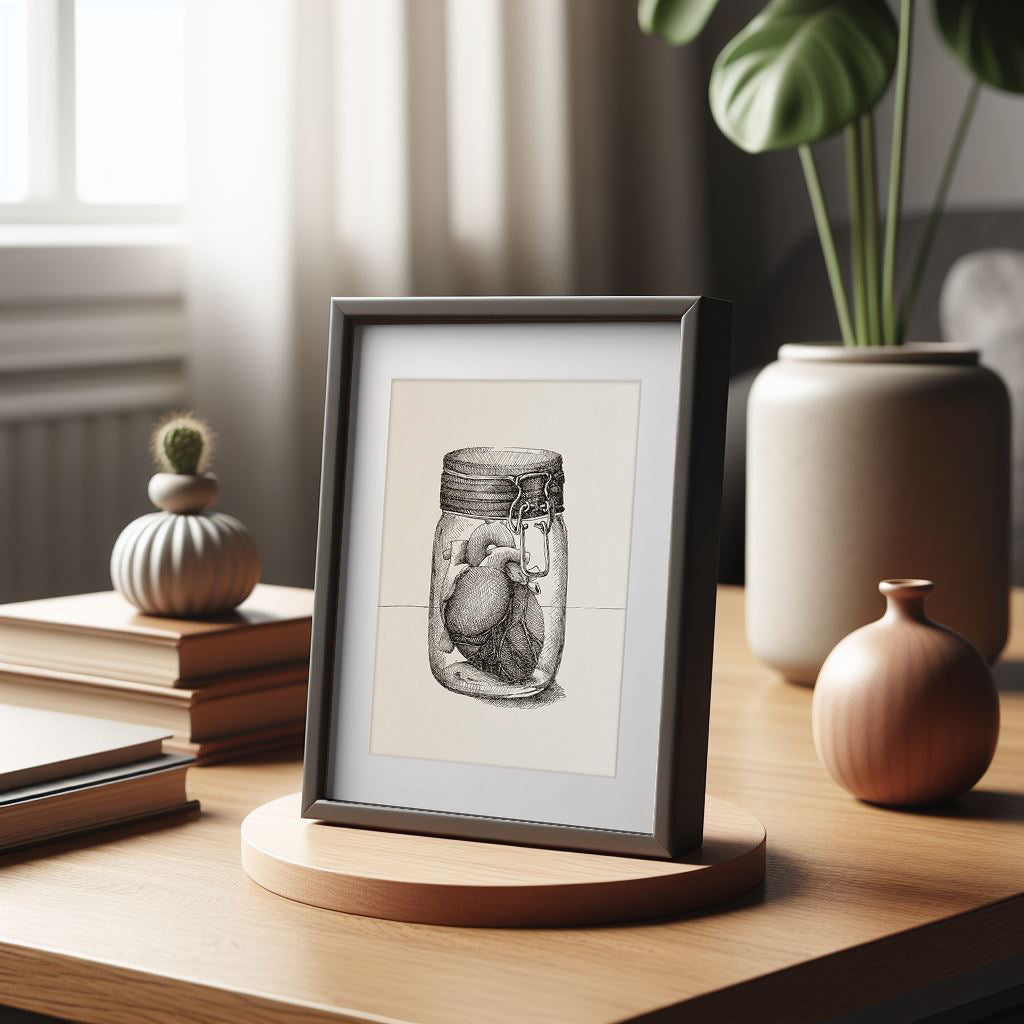 Illustrazione Cuore Barattolo