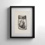 Illustrazione Cuore Barattolo