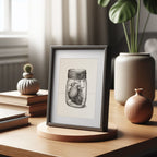 Illustrazione Cuore Barattolo