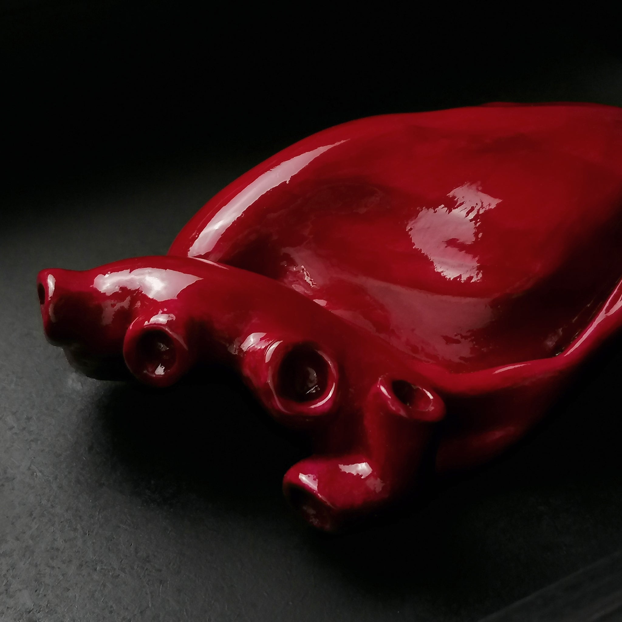 Cuore Anatomico Amaranto con Cornice Nera