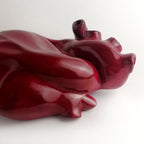 Cuore Anatomico Amaranto