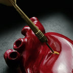 Cuore Anatomico Dart Amaranto con Cornice Nera