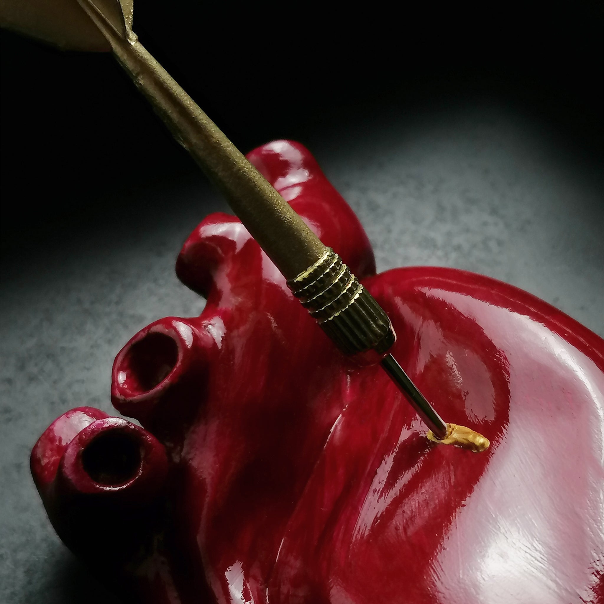 Cuore Anatomico Dart Amaranto con Cornice Nera