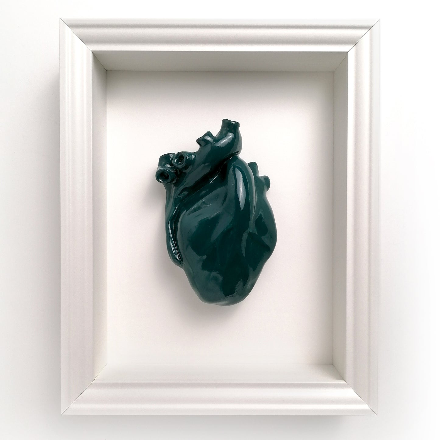 Cuore Anatomico Green Con Cornice